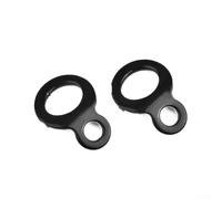 Zilimontt 2 Pcs Tie Down Strap Rings for Motorcycle, For ATV, UTV - D Type Pull For Ring Mounting Hardware, 5mm Bolt Compatible, Galvanized Stainless Steel, 2000 lb Load