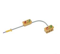 Zilimontt 2 x For HO OO Scale Model Railroad Traffic Light Signals with LED Street Crossing Walk Lights| 3V DC Operating Voltage| Complete with Wires and Resistors for Train