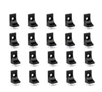 Zilimontt 20 Pack Zinc Alloy Shelf Pins with Suction Cups for Glass and Wood Cabinets, Display Shelves, Closets and Shoe Storage - Bracket Style Support(B)