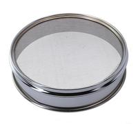 Zilimontt 20cm Chrome-Plated Stainless Steel Laboratory Test Sieve with 304 Mesh Screen, Durable Double-Layer Frame for for Particle Size Analysis in Food, Pharmaceutical,(20 Mesh)