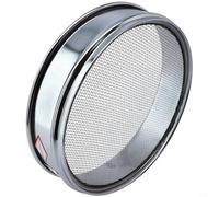 Zilimontt 20cm Chrome-Plated Stainless Steel Laboratory Test Sieve with 304 Mesh Screen, Durable Double-Layer Frame for for Particle Size Analysis in Food, Pharmaceutical,(10 Mesh)