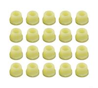 Zilimontt 20PCS Air Conditioner Pipe Seal Ring Set for R410 R22 R12 R134A Leak Prevention, White and Yellow Rubber Gasket Replacement for AC Refrigeration(FOR R12 R134A)