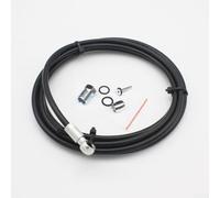 Zilimontt 2m for for Bicycle Brake Hose Kit with for for Banjo, Oil Needle, Olive and Rubber Rings, Durable Rubber and Steel Tubing, Compatible with Formula R1, R1R, RO, RX, T1, Mega,(Silver)