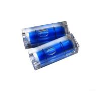Zilimontt 2pcs 29x10x10mm Square Level Horizontal Bubble for Precision Measuring Tools in Ceiling Hanging Pictures Installation(Blue)