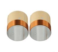 Zilimontt 2Pcs Bass Speaker Voice Coil,2-layer Round Voice Coil,Woofer Voice Coil Dual Layers Round Copper Wire Bass Speaker Audio Replace Parts(38.5)