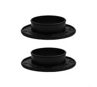 Zilimontt 2PCS Bottom Bracket Protector for - Plastic Bearing Shell Cover with Tool- Installation, 24mm Inner Diameter, Black Protection Cap Compatible with(B)