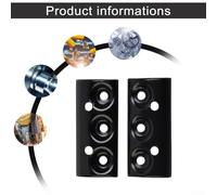 Zilimontt 2pcs Planer Blade Drum Plate Outer Clamp Replacement Parts for 1900B Electric Planer, Metal Construction, Black Finish