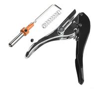 Zilimontt 2pcs Plier Card Hole Punch Set with Countersink Drill for Woodworking, 8mm Hole Diameter, Adjustable Depth -20mm, Suitable for Edgebanding, Cardboard and