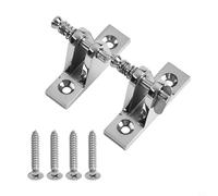 Zilimontt 2x Top Deck Hinge Mount for Bimini Top - Marine-Grade 316 Stainless Steel Awning Hardware, Heavy-Duty Quick-Release Fitting for Yacht Boat Tents, Saltwater & UV