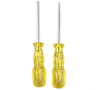 Zilimontt 3.8mm and 4.5mm Security Screwdriver Gamebit Tool for Nintendo N64, for SNES, SFC and NES Console Repair with Hardened Steel Construction - Yellow Color(2pcs/Set)