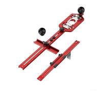 Zilimontt 3 in Router Milling Bracket with Invisible Fasteners and Slotting Base for Woodworking, Aluminum Alloy Construction for Circle Cutting and for Edge(D)