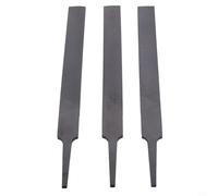 Zilimontt 3-Piece 6-Inch 150mm Flat Steel Files Set for Metalworking and Wood Sanding, Medium-Toothed Grinding and Polishing Tool Without Handle