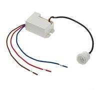 Zilimontt 3-Wire Body Motion Sensor Light Switch, Mini PIR 360° Detection, Adjustable Sensitivity Up to 8 m, AC 220-240V 50/60Hz, Automatic Control for for Day and