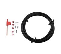 Zilimontt 3000mm for for Bicycle Hydraulic Disc Brake Hose Kit with Olive and Insert Connections, Rubber and Metal Construction, Compatible with Stealth-a-Majig Systems,