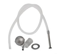 Zilimontt 304 Stainless Steel Home Brew Beer Keg Floating Dip Tube Filter with Ball Lock and 31 Inch Silicone Hose for Cornelius Keg Fermenting