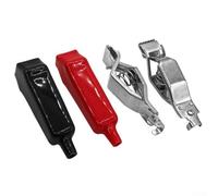 Zilimontt 304 Stainless Steel Spring for Clamp with Insulating Coating, 30/50A Electrical Testing Spring, Red/Black/Silver, 4-Piece Set - Compatible with