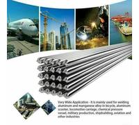 Zilimontt 30pcs Aluminum Welding Rods 33cm x 1.6mm Flux Cored Brazing Wire, Low Melting Point 380-400°C, High Strength, Resistant, for for Welding Pure Aluminum,