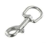 Zilimontt 316 Stainless Steel Swivel Eye Bolt Snap Hook with 360° Rotating Spring Clip for for Scuba Diving, Snorkeling, Marine Hardware, Camping, Pet Leash and Outdoor Gear(100mm)