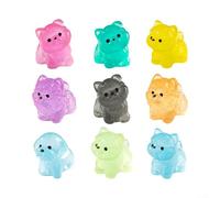 Zilimontt 32 Pcs Glow in The Dark Mini Dog Figures Resin Animals Figures DIY Home Decor for Dollhouse Garden and Indoor Decoration