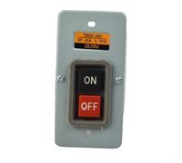 Zilimontt 3P 30A 3.7KW Motor Control Start Stop ON/Off Push Button Switch TBSS-330 with Brass Contacts and Metal Plate Housing for for Distribution Box and Automation