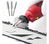 Zilimontt 3pcs Coated Cylindrical Chainsaw Sharpening Stones Set 4.0mm 4.8mm 5.5mm Chain Saw Grinding Bits Replacement Accessories for for Electric Grinder and Metal(Silver)