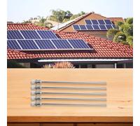 Zilimontt 4-Pack Stainless Steel G /2" Thermowell Immersion Sleeves for Sensor, Max. 40 Bar Pressure, 8mm Diameter, for Heating and Cooling Systems(8x300mm)