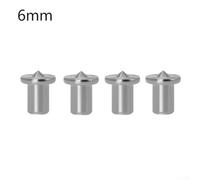 Zilimontt 4-Piece Dowel Centre Point Pin Set for Woodworking, Steel Construction with 6/8/10/12mm Sizes, Compatible with Timber Marker Hole and Tenon Center Applications(6mm)