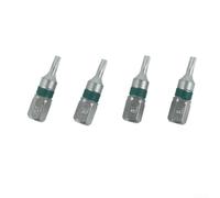 Zilimontt 4-Piece Magnetic for Torx Screwdriver Bit Set for T6-T40 with /4-Inch Hex Shank and 25mm Length for Electric and Hand Screwdrivers(T8)
