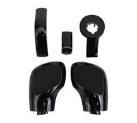 Zilimontt 4 Pieces Shift Knob Gear Side Cover,for Golf 6 7 R GTI,for Passat B7 B8 CC R20,for Jetta MK6 for GLI, ABS Interior Accessory, Black, 10x5x5cm(suede)