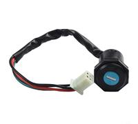 Zilimontt 4-Pin Ignition Switch Key Set for ATV and Dirt For Bike - Compatible with For 50cc to 250cc Motorcycles, Black Wiring Harness, Approx 29 cm Total Length, Full Function