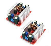 Zilimontt 400W 15A Step-Up Boost Converter Constant Current Power Supply Module with Adjustable Voltage 10-60V for LED Driver, Solar Panel and Laptop Charging