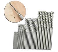 Zilimontt 40Pcs High Speed Steel Coated for HSS Mini Drill Bit Set 0.5-2mm Straight Shank for PCB, Aluminum, Iron Sheet and Plastic Craft Projects