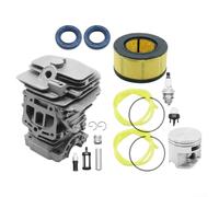 Zilimontt 44mm Cylinder Kit Compatible with For MS251 Chainsaw 1143-020-1207, Robust Steel Replacement Part for Optimal Performance and For Easy Installation