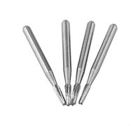 Zilimontt 4PCS 1mm Tapered Carbide Drill Bit for Automobile Windshield Repair Tool Car Glass Alloy Material with .5mm Shank Diameter and 20mm Size Silver Color