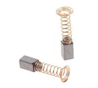 Zilimontt 4pcs Carbon Brush Set for Electric Motor Maintenance, Compatible with D3000 Rotary Tool Grinder, Durable Carbon and Metal Construction, Includes Springs and