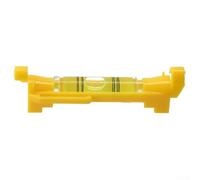 Zilimontt 4pcs Hanging Line Level with Horizontal Bubble for Construction and Woodworking, Yellow Plastic String Level Tool for Precise Measuring and Layout