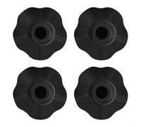 Zilimontt 4pcs Outdoor Camping Chair Foot Pads Plastic Non-slip Wear-resistant Covers with Adjustable Angle Design Sinking into Soil for Folding Chair Legs Inner(15mm)