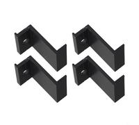 Zilimontt 4pcs PV Solar Panel End Clamp Set, Aluminum Alloy Black Mounting Brackets for Photovoltaic Module Frame Heights 30mm 32mm 35mm 40mm, Weather(45mm)