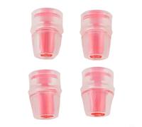 Zilimontt 4Pcs Silicone Bite Valve Replacement Sheath for Hydration Pack Water Bladder, Soft Mouthpiece Nozzle for Camping Hiking Biking Running, Compatible with Most(Red)