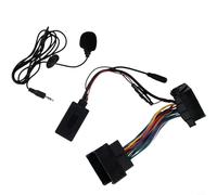 Zilimontt 5.0 AUX Audio Interface Cable Adapter with External Microphone for CD30 CDC40 CD70 DVD90 Car Radios and Navigation Systems Compatible with For Astra