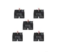 Zilimontt 5 Pack 10A 415V Pushbutton Joystick Switch ZB2-BE101C/BE102C NO with 22mm Mounting Hole for for Industrial Control Panels and Electrical Equipment(ZB2-BE102C)