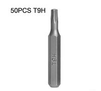 Zilimontt 50-Piece 4mm Hex Shank Screwdriver Bits Set T6H-T25H for Torx for Power Tools and Electronics Assembly(T9H)