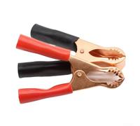 Zilimontt 50a Iron Clip for Clamps Copper Car Battery Clips 80mm Plated for Battery Charging Testing Electrical Engineering (2/10/20PCS)(2PCS)