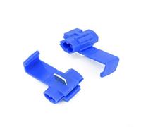Zilimontt 50pcs Blue IDC Quick Splice Wire Connectors for AWG 14-16/0.5-2.5mm² Electrical Lock Terminals, Common Block Splitter Type Crimp Connector for Automotive Wiri