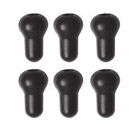 Zilimontt 50pcs Carp Fishing Hook Stop Beads Rubber Hook Stoppers for for CHOD and Helicopter Rigs, Keeps Swivels Rig Rings and Bait Screws Secure on Hooks, 9x6mm Black