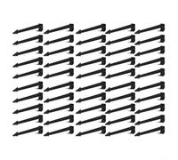 Zilimontt 50pcs Type C Garden Hose Holders 16mm/20mm for for 1/2 3/4 PE Pipe Drip Irrigation Stakes, Lasting PE Ground Rod Brackets for for Securing Drip Hoses, Garden Watering(16MM)