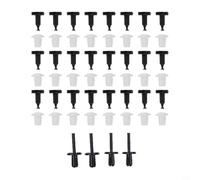 Zilimontt 52-Piece Car Door Card Retaining Clips Set for Defender (1993-2006) - Includes Trims Fasteners, Snap-In Inserts & Nut-Lockouts for Interior Door