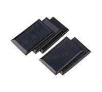Zilimontt 5pcs 6V 70mA Mini Solar Cell Panel Module DIY for Light Charger with High Conversion Rate, Snow Resistant and Water-Freezing Prevention Technology