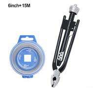 Zilimontt 6" Aviation Safety Wire Locking Pliers with -Way Wire, Made of Chrome Vanadium Alloy Steel for Aircraft, Automotive, Industrial Use (Black)(6"+ (15m) Fuse)