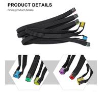 Zilimontt 6-Pack Elastic Tippet Spool for Fly Fishing - Nylon Line Tenders with Colored Grommets, 8.2 cm Length, Fits Most Tippet Spools, Travel-Friendly Tippet